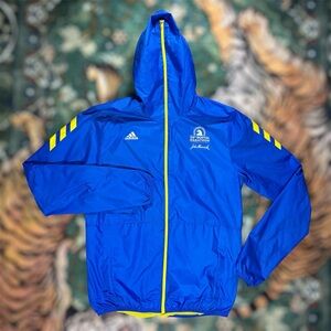 April 2021 Adidas 125th B.A.A. BOSTON MARATHON Running Jacket Hooded Windbreaker